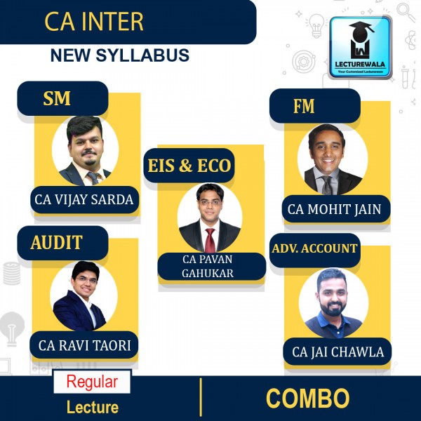 CA Inter Group - 2 All Subjects Combo Regular Course  By V Smart : Pen Drive / Online Classes