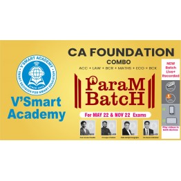 CA Foundation All Subject Combo Full Course Live Stream Param Batch : by CS Arjun Chhabra, Prof. Aman Khedia, CMA Abhijit Sengupta & CA Pavan Gahukar  (For Nov 2022)