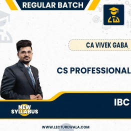 CS Professional Module 2 IBC New Syllabus Regular Course By CA Vivek Gaba : Online Classes