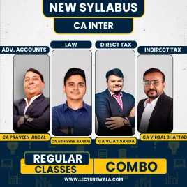 CA Inter Group - 1 Combo New Syllabus Regular Course by CA Abhishek Bansal & CA Praveen Jindal & CA Vishal Bhattad & CA Vijay Sarda : Online Classes CA Inter Group - 1 Combo New Syllabus Regular Course by CA Abhishek Bansal & CA Praveen Jindal & CA Vishal Bhattad & CA Vijay Sarda : Online Classes
