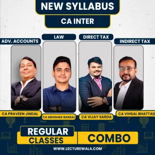 CA Inter Group - 1 Combo New Syllabus Regular Course by CA Abhishek Bansal & CA Praveen Jindal & CA Vishal Bhattad & CA Vijay Sarda : Online Classes CA Inter Group - 1 Combo New Syllabus Regular Course by CA Abhishek Bansal & CA Praveen Jindal & CA Vishal Bhattad & CA Vijay Sarda : Online Classes