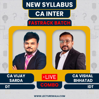 CA IDT GST Live + Recorded By CA Vishal Bhattad & DT By CA Vijay Sarda Fastrack Batch : Online classes