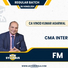CMA Inter New Syllabus FM Full Course Regular Classes In Hinglish by CA Vinod Kumar Agarwal : Pen Drive / Online Classes