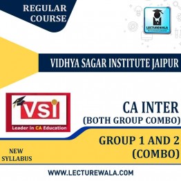 CA Inter Both Group Regular Course Combo : Video Lecture + Study Material By VSI (For nov 2022)