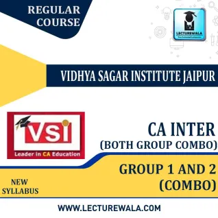 CA Inter Both Group Regular Course Combo : Video Lecture + Study Material By VSI (For nov 2022) CA Inter Both Group Regular Course Combo : Video Lecture + Study Material By VSI (For nov 2022)