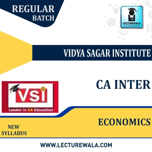 CA Inter Economics For Finance: Regular Lecture + Study Material New Syllabus by VSI (For Nov 22)