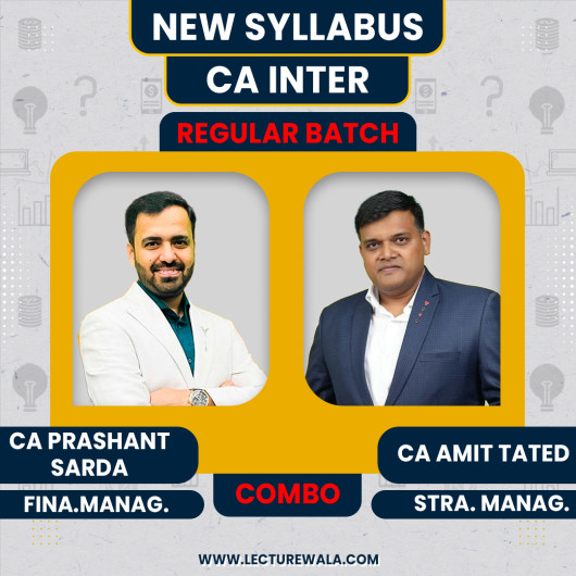 CA Prashant Sarda Financial Management & CA Amit Tated Strategic Management Regular Batch For CA Inter