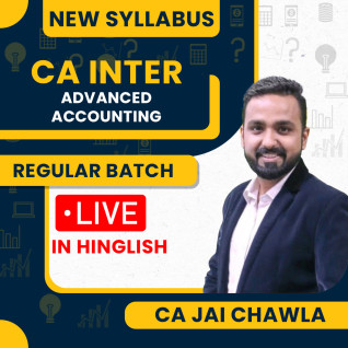 CA Jai Chawla Advanced Accounting Regular In-Depth Live Streaming Ragular Batch For CA Inter