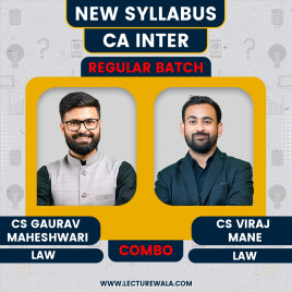 CA Inter Corporate &amp; Other Laws By CS Gaurav Maheshwari, CS Viraj Mane 