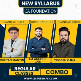  CA Foundation Quantitative Aptitude BY CA Chetan Mantri, CA Anshul Jain, Adv. Yogesh Ojha