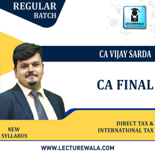 CA FINAL DT & INTERNATIONAL TAXATION (REGULAR COMBO) By CA Vijay Sarda : Pen Drive / Online Classes CA FINAL DT & INTERNATIONAL TAXATION (REGULAR COMBO) By CA Vijay Sarda : Pen Drive / Online Classes