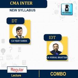 CMA Inter DT + IDT   Exam-Oriented Batch Full Course By CA Vishal Bhattad And CA Vijay Sharda : Pendrive/Online classes.