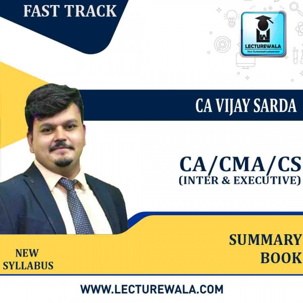 CA Inter Direct Tax Fast Track Summary Book  By CA Vijay Sarda : Online Book