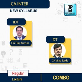 CA Inter DT + IDT Combo Live + Recorded Regular-Course By CA Vijay Sarda & CA Raj Kumar : pen drive / online classes.