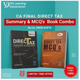 CA Final Direct Tax Summary & MCQ's Book Combo Edition 39 & 4 - By CA Vinod Gupta (For May / Nov. 2022)