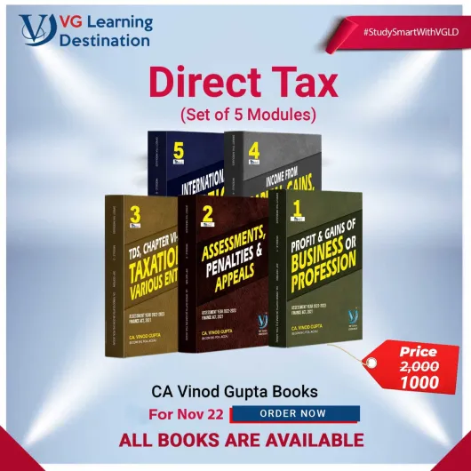 CA Final Direct Tax Modules Book By CA Vinod Gupta (For Nov 2022