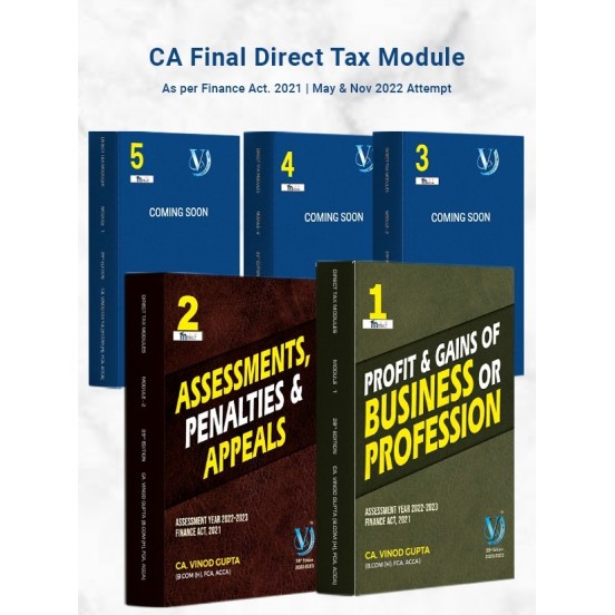 CA Final Direct Taxes All 05 Modules By Vinod Gupta (For May 2022 / Nov. 2022)