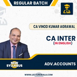 CA InterAdv.  Accounts New Syllabus IN English Regular Course r By CA Vinod Kumar Agarwal : Pen Drive / Online Classes