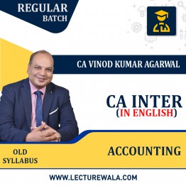 CA Inter Accounting OLD Syllabus IN English Regular Course r By CA Vinod Kumar Agarwal : Pen Drive / Online Classes