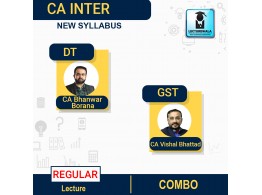 CA Inter Combo : Direct Tax DT & Indirect Tax Live + Recorded Regular In-Depth Batch : Video Lecture + Study Material By CA Bhanwar Borana & CA Vishal Bhattad (For May. 2023 & Nov 2023)