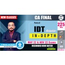 CA Final IDT Regular Course By CA Vishal Bhattad : Pendrive/Online classes.