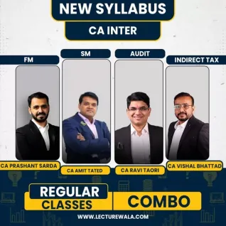 CA Vishal Bhattad GST,CA Prashant Sarda FM,CA Amit Tated SM & CA Ravi Taori Audit Regular Online Classes For Inter CA Vishal Bhattad GST,CA Prashant Sarda FM,CA Amit Tated SM & CA Ravi Taori Audit Regular Online Classes For Inter