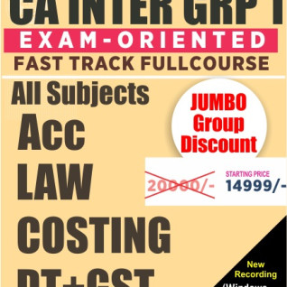 CA Inter Group 1 Crash Course All Subjects Combo By V Smart :Pen Drive / Online Classes CA Inter Group 1 Crash Course All Subjects Combo By V Smart :Pen Drive / Online Classes