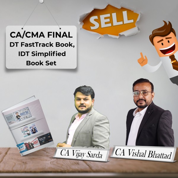 CA/CMA Final DT FastTrack Book and IDT Simplified Book Set by CA Vijay Sarda & CA Vishal Bhattad : Online Book