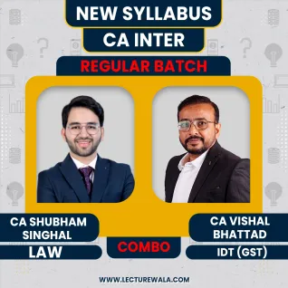 CA Shubham Singhal Corp. & Other Laws & CA Vishal Bhattad Indirect taxation Regular Live Guidance Combo Classes For CA Inter CA Shubham Singhal Corp. & Other Laws & CA Vishal Bhattad Indirect taxation Regular Live Guidance Combo Classes For CA Inter