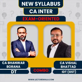CA Bhanwar Borana &amp; CA Vishal Bhattad Taxation Fast Track Exam Oriented Batch For CA Inter