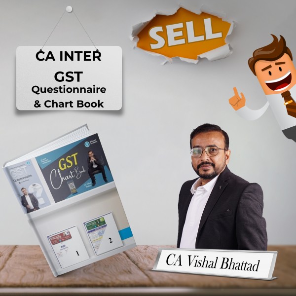 CA Inter GST Questionnaire, Chart Book Combo By CA Vishal Bhattad
