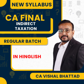 CA Vishal Bhattad Indirect Tax Live Regular Classes Pre-Booking For CA Final