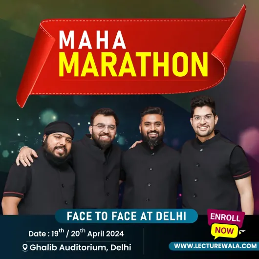 Vishwas CA Maha Marathon @ Delhi For CA Foundation: Live Online Classes.