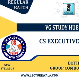 CS Executive both Group Combo Live @ Home + Recorded Regular Course By VG STUDY HUB : Online live classes.
