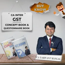  CA Inter GST Concept Book &amp; Questionnaire Book Combo By CA Yashvant Mangal 