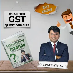 CMA Inter GST Questionnaire + MCQs Book By CA Yashvant Mangal