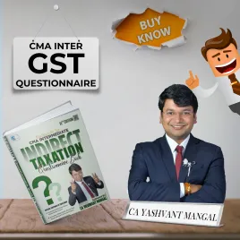 CMA Inter GST Questionnaire + MCQs Book By CA Yashvant Mangal