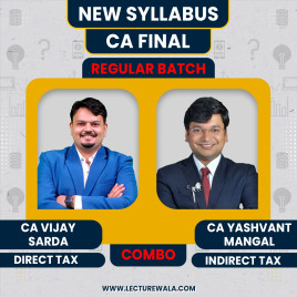 CA Vijay Sarda Direct Taxation &amp; CA Yashvant Mangal Indirect Taxation Regular Combo Batch For CA Final