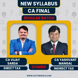 CA Vijay Sarda Direct Taxation &amp; CA Yashvant Mangal Indirect Taxation Regular Combo Batch For CA Final