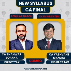 Ca Final Dt Regular &amp; Idt Exam Oriented Batch By Ca Bhanwar Borana &amp; Ca Yashvant Mangal