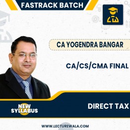 CA/CS/CMA Final New Syllabus Direct Tax Law Fastrack Course (In Hinglish) By CA Yogendra Bangar: Pendrive / Online Classes.