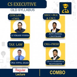 CS EXECUTIVE BOTH MODULES COMBO- OLD SYLLABUS BY YES ACADEMY ; ONLINE CLASSES