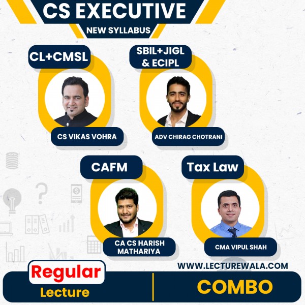 CS EXECUTIVE BOTH MODULES COMBO- NEW SYLLABUS BY YES ACADEMY ; ONLINE CLASSES