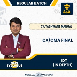 CA / CMA Final IDT (In Depth) Course New Scheme latest recording By CA Yashvant Mangal : Pen Drive / Online Classes 
