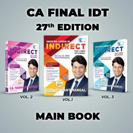 CA Final 27th Latest Edition Conceptual Learning on Indirect Tax Laws by CA Yashvant Mangal : Online Study Material