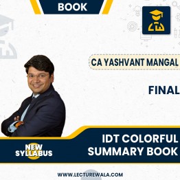 CA Final Indirect Tax Laws Colorful Summary Book – 9th Revised Edition By CA Yashvant Mangal: Online Study Material.