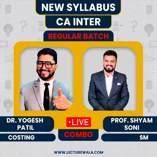 CA Inter Costing & Strategic Management Live Regular Batch By Prof. Shyam Soni & DR. Yogesh Patil : Live/ Online Classes