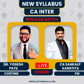 CA Inter Costing & Financial Management Live Regular Batch Combo By CA Sankalp Kanstiya & DR. Yogesh Patil : Live/ Online Classes CA Inter Costing & Financial Management Live Regular Batch Combo By CA Sankalp Kanstiya & DR. Yogesh Patil : Live/ Online Classes