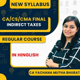 Indirect Taxes By CA Yachana Mutha