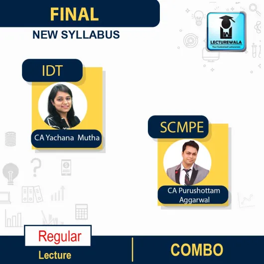 CA Final Scmpe & Indirect Tax Regular Course Combo By CA Purushottam Aggarwal & CA YACHANA MUTHA : Pen drive / Online classes. CA Final Scmpe & Indirect Tax Regular Course Combo By CA Purushottam Aggarwal & CA YACHANA MUTHA : Pen drive / Online classes.